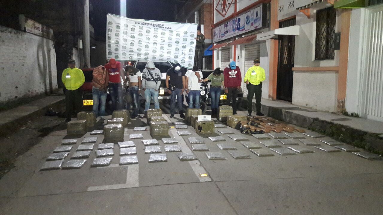 Incautan marihuana avaluada en 300 millones de pesos en el occidente del Huila 2
