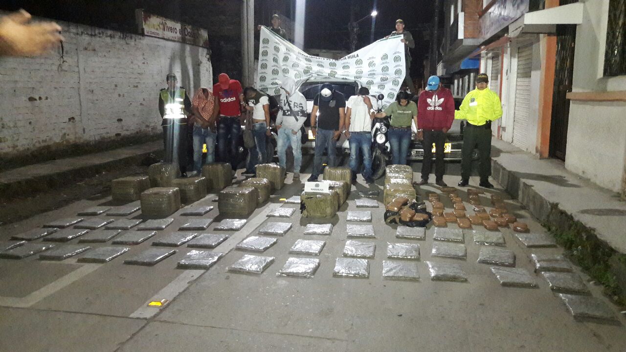 Incautan marihuana avaluada en 300 millones de pesos en el occidente del Huila 1