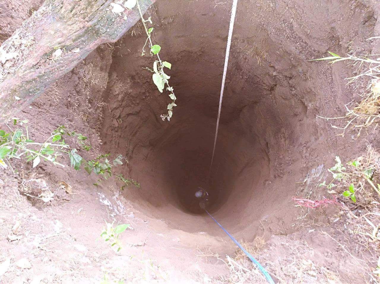 Ternero que cayó a un pozo profundo en vereda de Altamira, fue rescatado por bomberos 2
