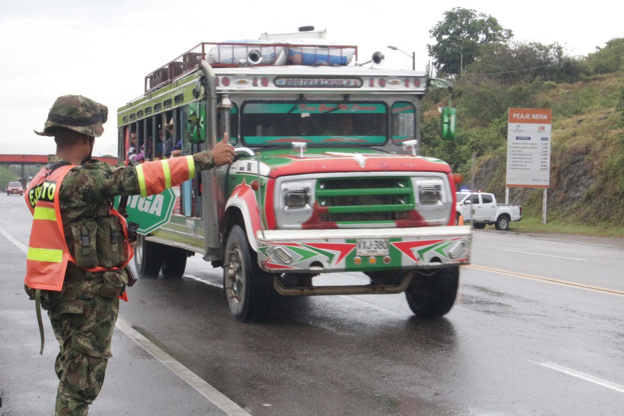 Activado dispositivo de protección y seguridad de las autoridades por semana santa en Huila 2