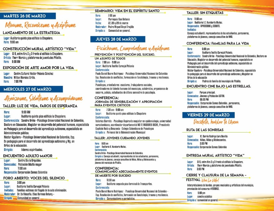 Iniciaron actividades de la Semana para la Vida en Pitalito 6