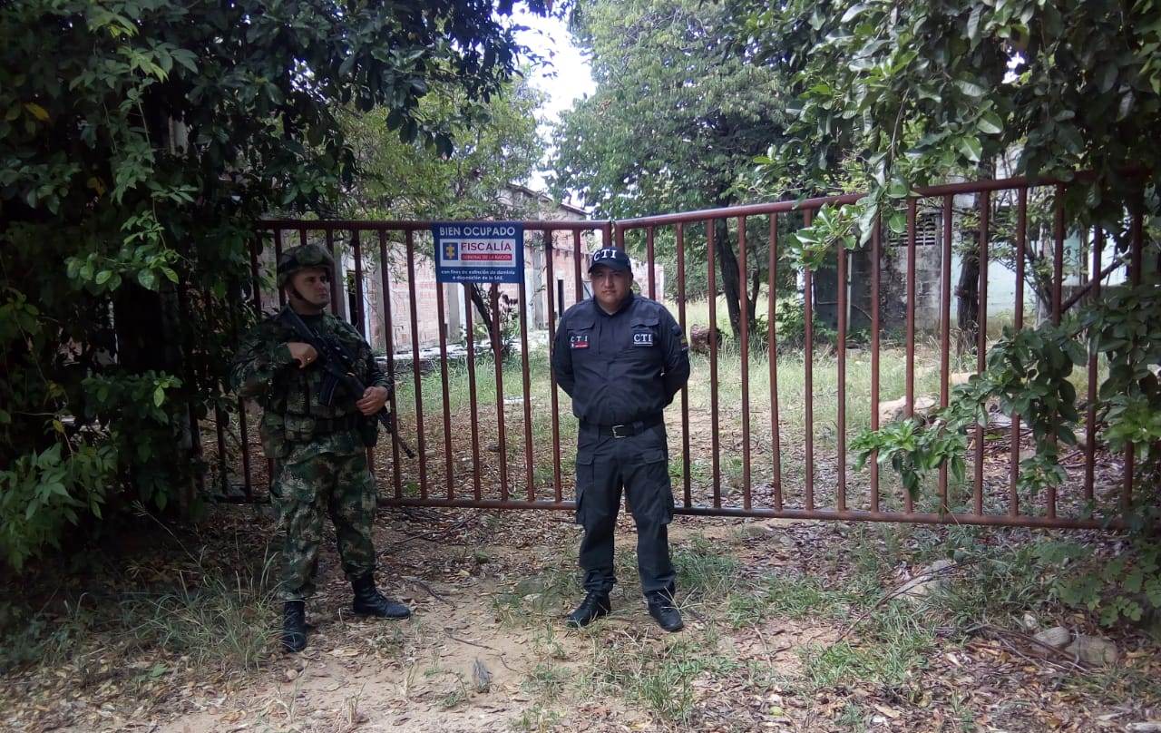 Ejército y CTI realizaron labores de extinción de dominio en Rivera 2
