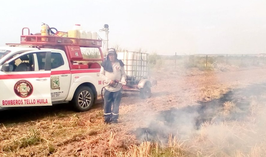Incendios de cobertura afectaron más de 40 hectáreas en Tello Huila 2