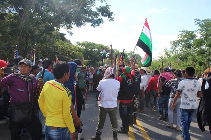 Cerca de dos mil indígenas del Huila siguen concentrados en Hobo 1