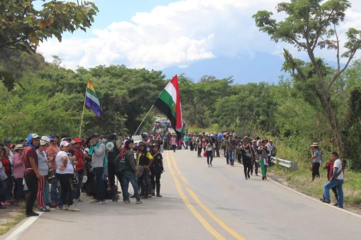 Cerca de dos mil indígenas del Huila siguen concentrados en Hobo 5