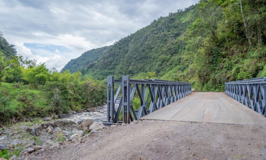 Por gestión ante Invias, instalaron puente militar en zona rural de San Agustín 2