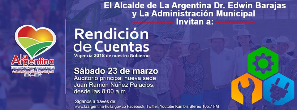Jornada de rendición de cuentas éste sábado en La Argentina 2