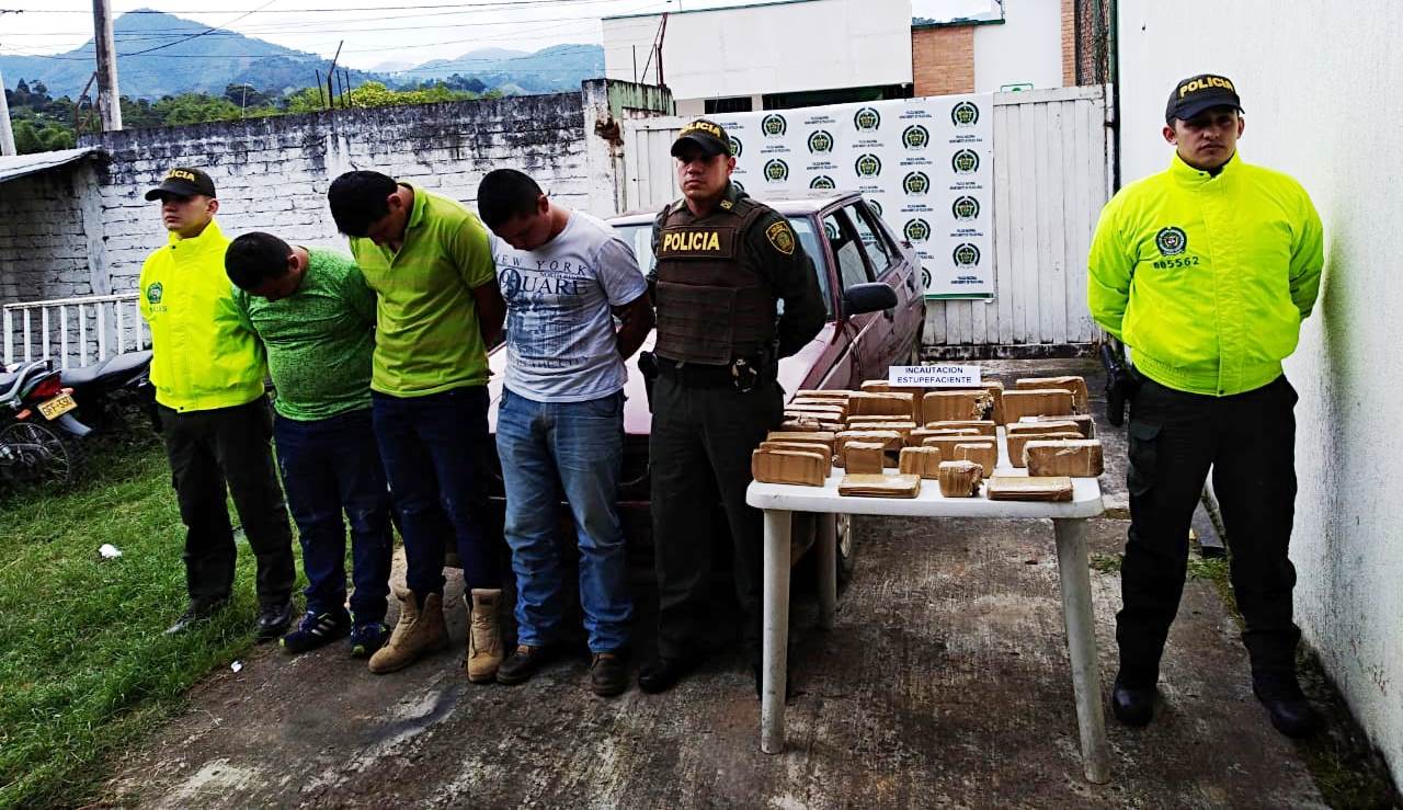 Dos incautaciones de marihuana hicieron autoridades en Pitalito y Gigante 1