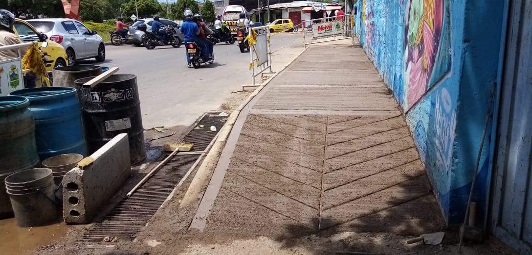 Neiva completó 23 mil metros cuadrados de andenes y separadores 1