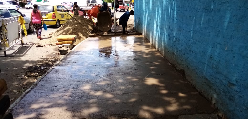 Neiva completó 23 mil metros cuadrados de andenes y separadores 3