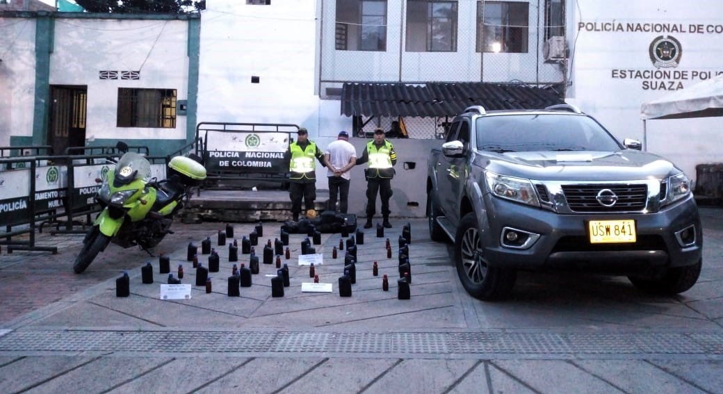Hombre fue capturado transportando más de 50 kilogramos de base de cocaína 1
