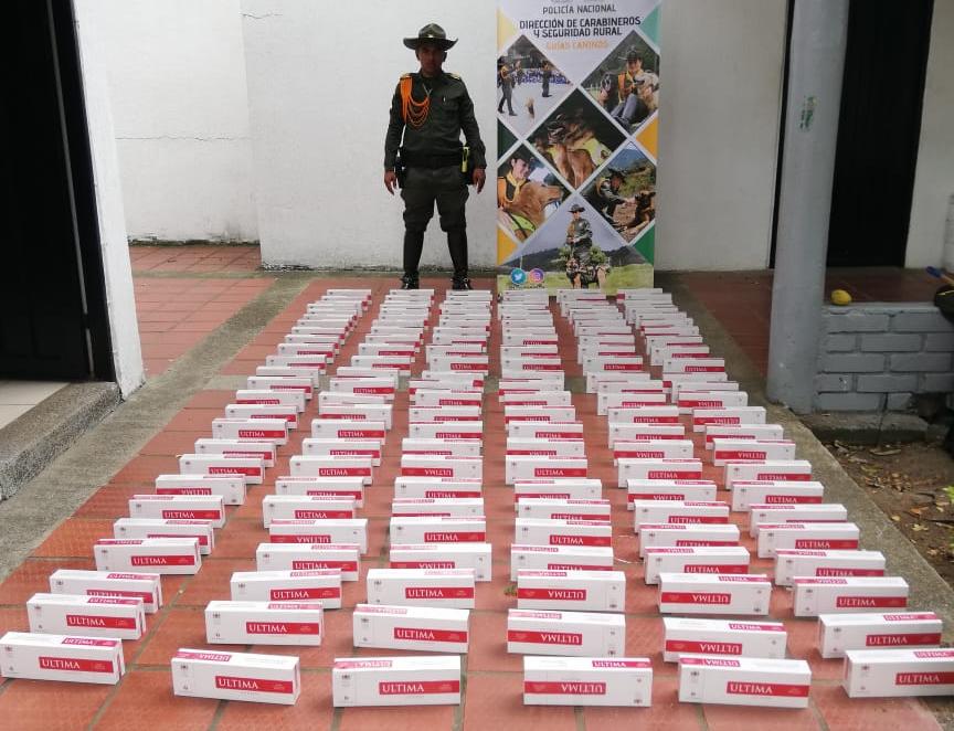 Gran cargamento ilegal de cigarrillos, fue incautado ingresando al Huila 1