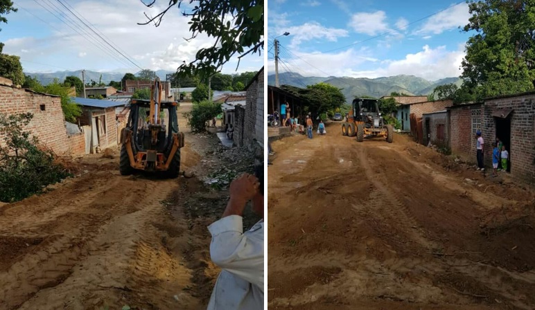 Con nueva maquinaria, recuperan vías urbanas y rurales de Campoalegre 2