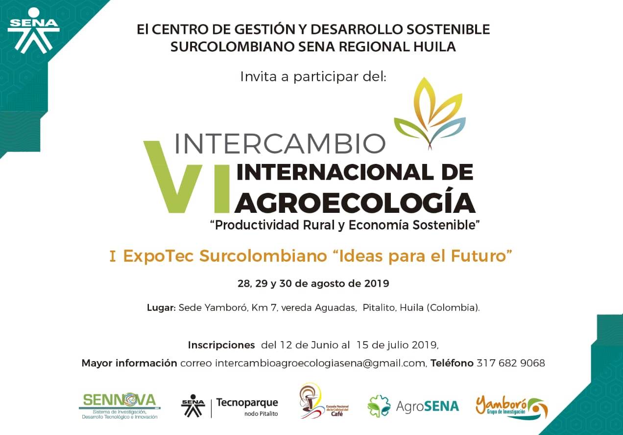 VI Encuentro Internacional de Agroecología en Pitalito 2