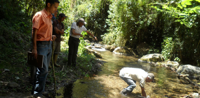 Obras de optimización y mejoramiento de acueductos rurales en Paicol 2