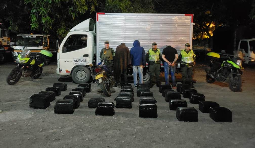 Millonaria incautación de marihuana hizo la Policía en el norte del Huila 1
