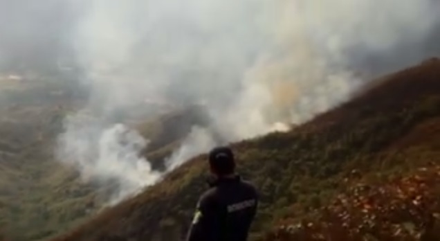 Emergencia en Palermo por incendio en cercanías a la bocatoma municipal 1
