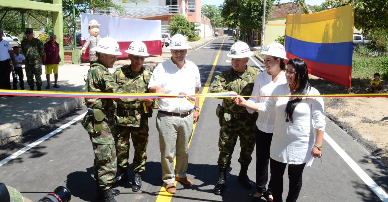 Convenio Ejército - Alcaldía, permitió pavimentar cinco tramos viales en Neiva 4