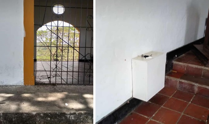 Denuncian actos vandálicos y hurto contra dos iglesias en Guadalupe 2