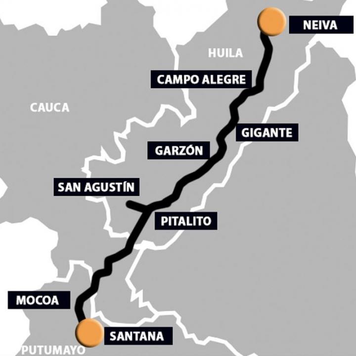 Anuncian el reinicio en una semana de las obras en la vía Neiva-Mocoa-Santana 2