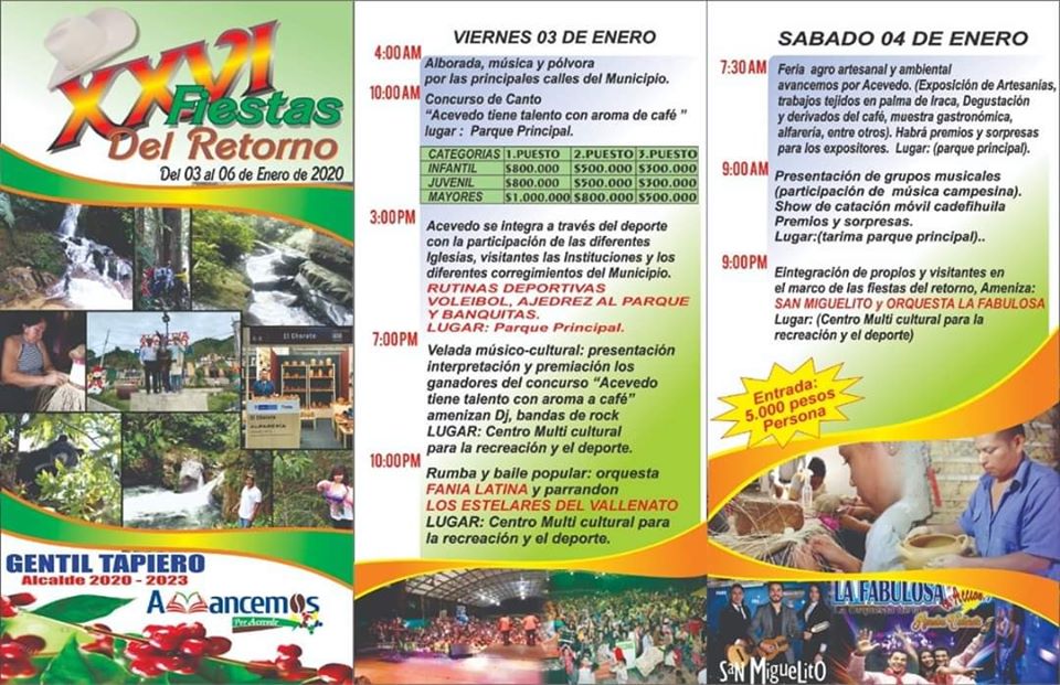 Consejo de seguridad para garantizar las Fiestas del Retorno en Acevedo 2