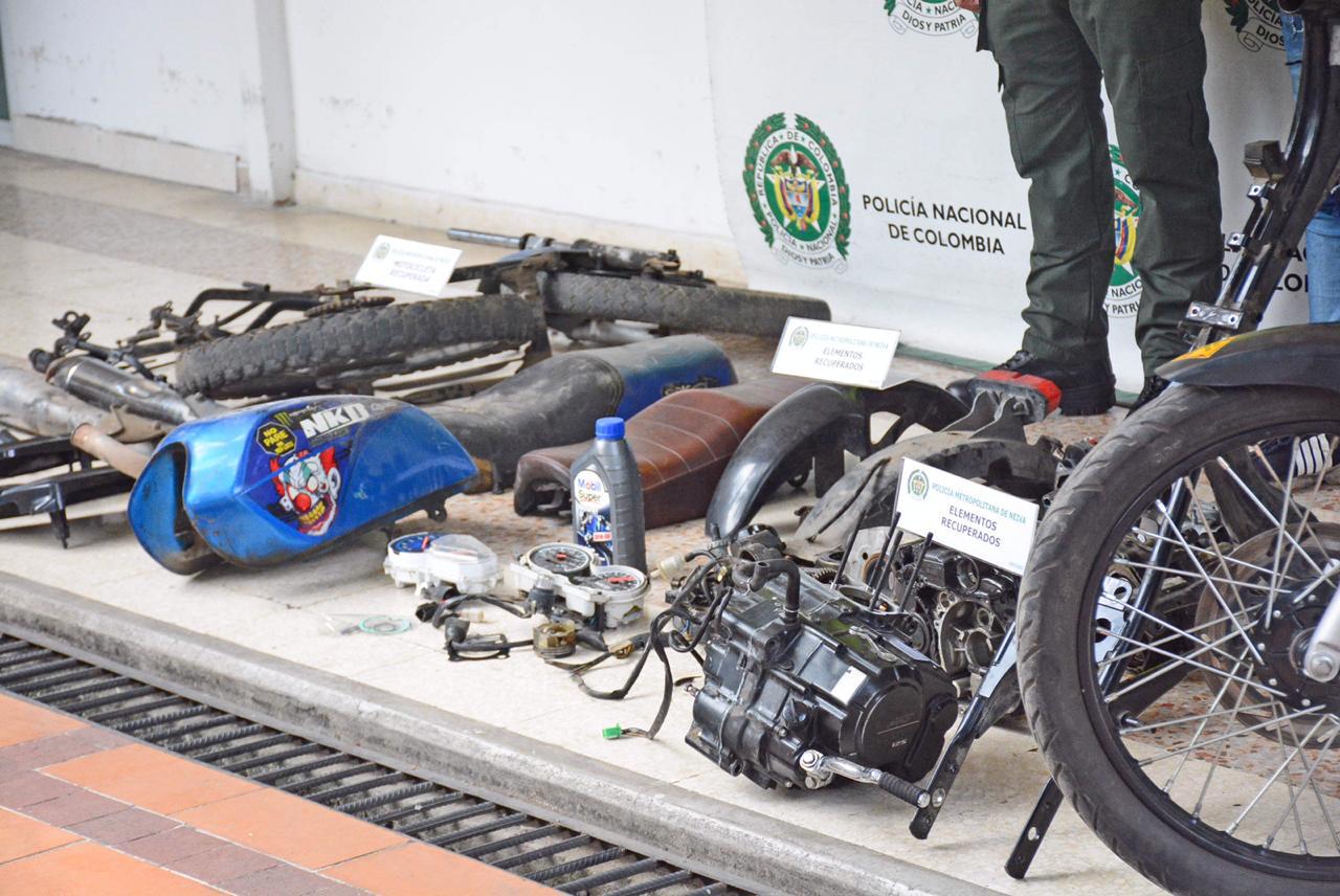 Dos desguazadores de motos, fueron capturados en flagrancia en Neiva 2