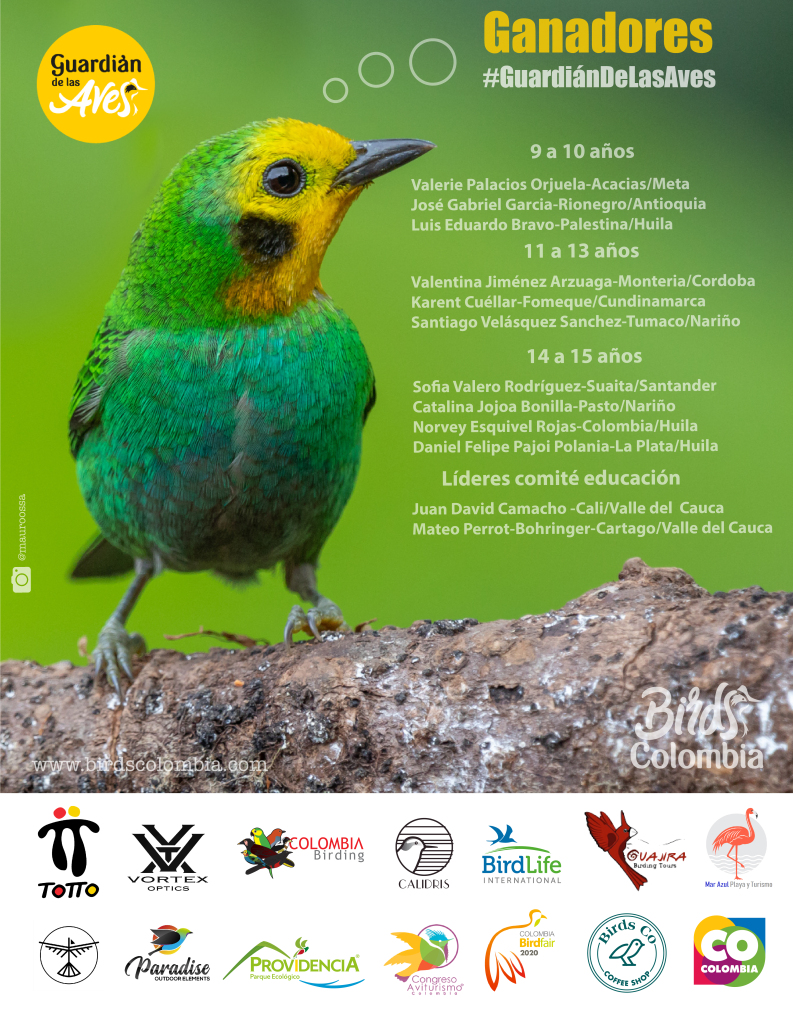Niños huilenses ganaron concurso nacional “Guardianes de las Aves” 1