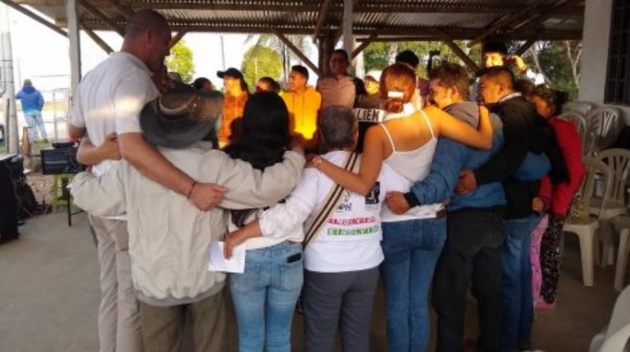 Acto de reconciliación de víctimas y victimarios en Palestina 1