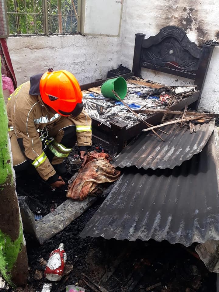En Naranjal familia resultó gravemente afectada tras incendiarse su vivienda 3