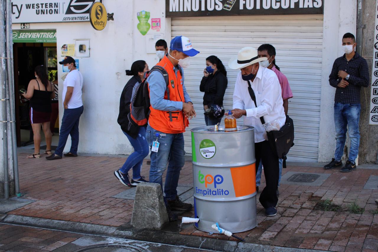 Diez sectores de Pitalito, ya cuentan con lavamanos públicos 2