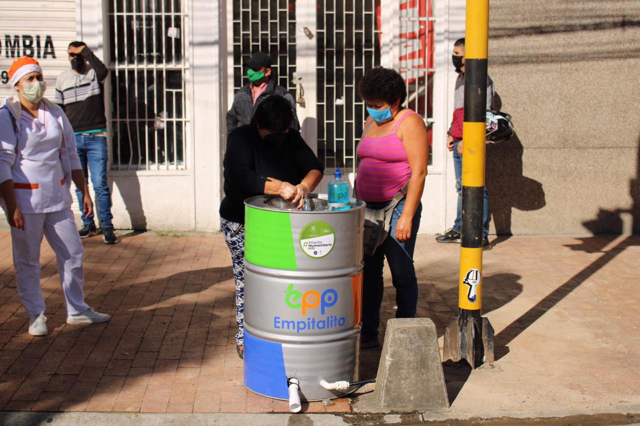 Diez sectores de Pitalito, ya cuentan con lavamanos públicos 3