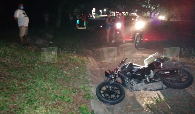Aparatoso accidente en cercanías a Garzón dejó motociclista herido 1