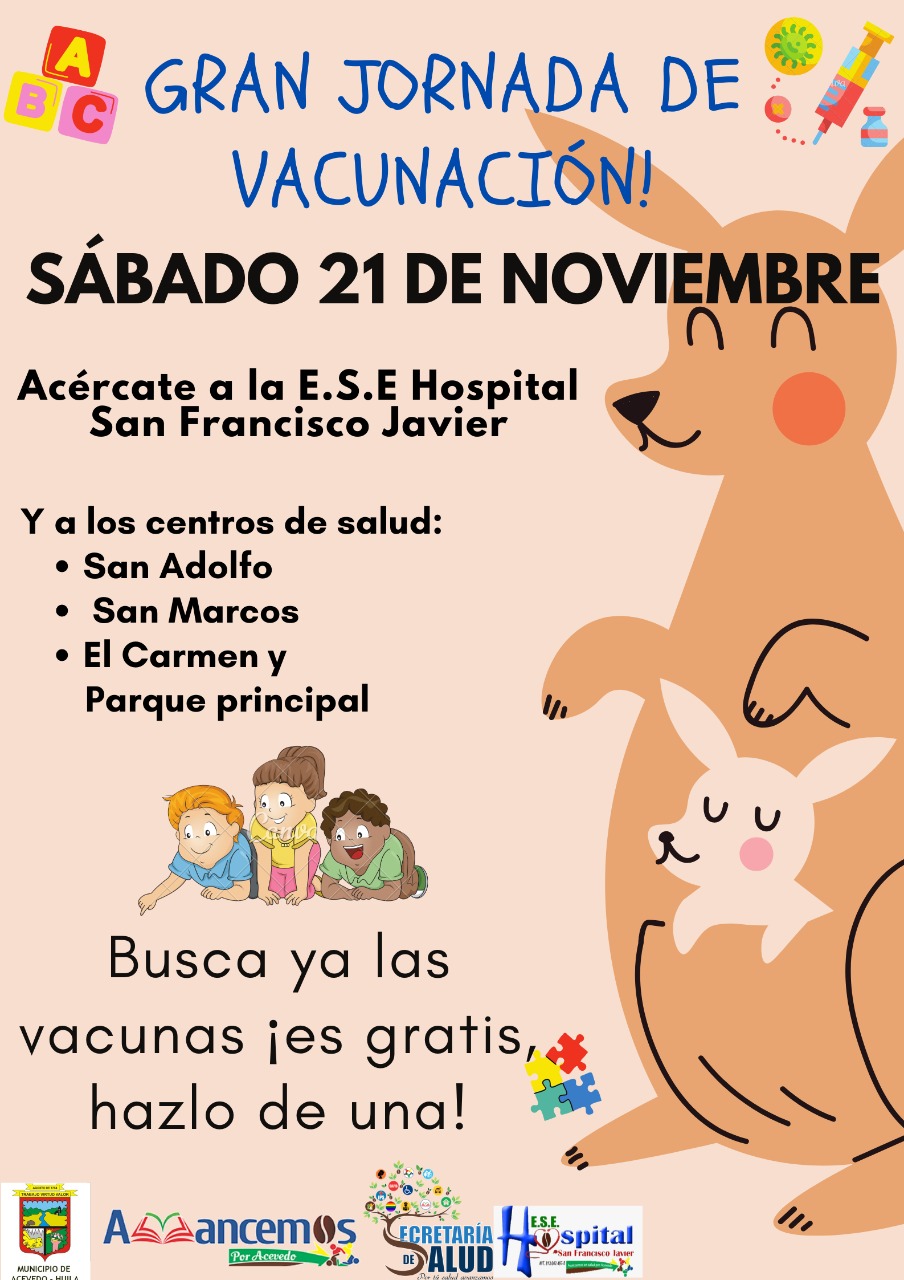 En Acevedo hacen llamado para una nueva jornada de vacunación 1
