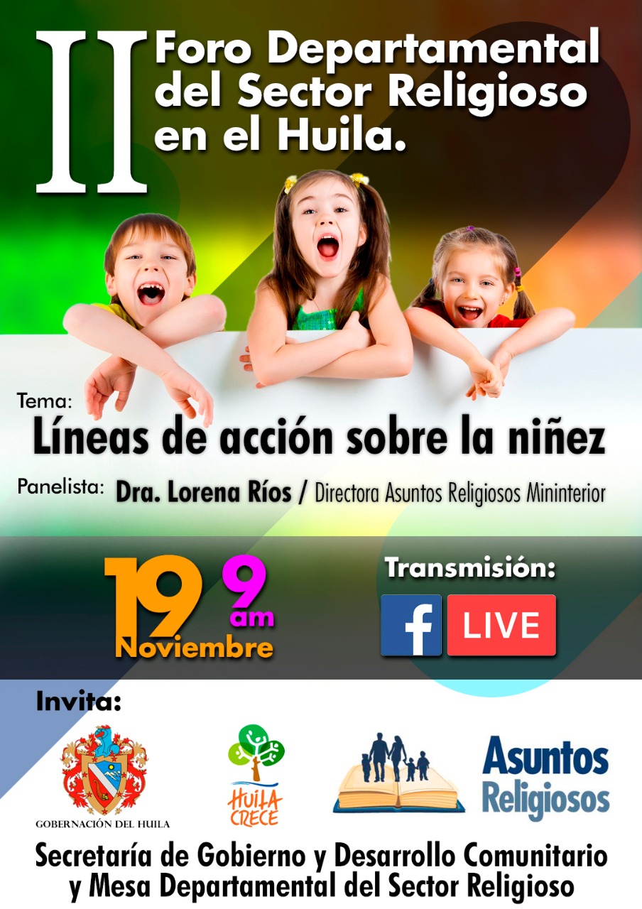 Segundo Foro Departamental del Sector Religioso del Huila 1