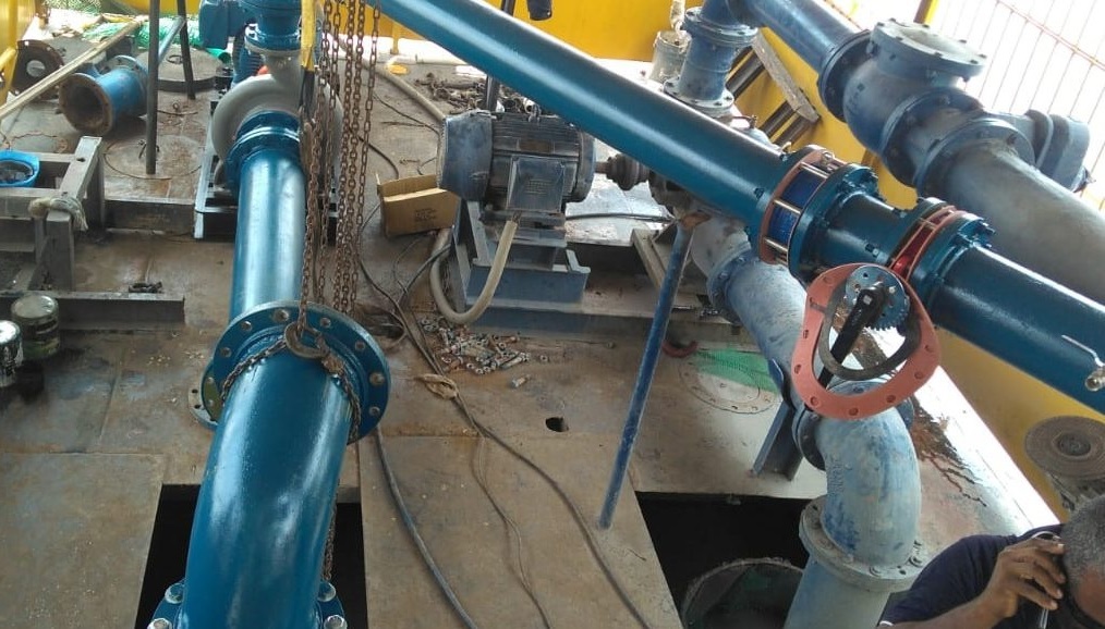 Obras de optimización del sistema de acueducto en Villavieja 2
