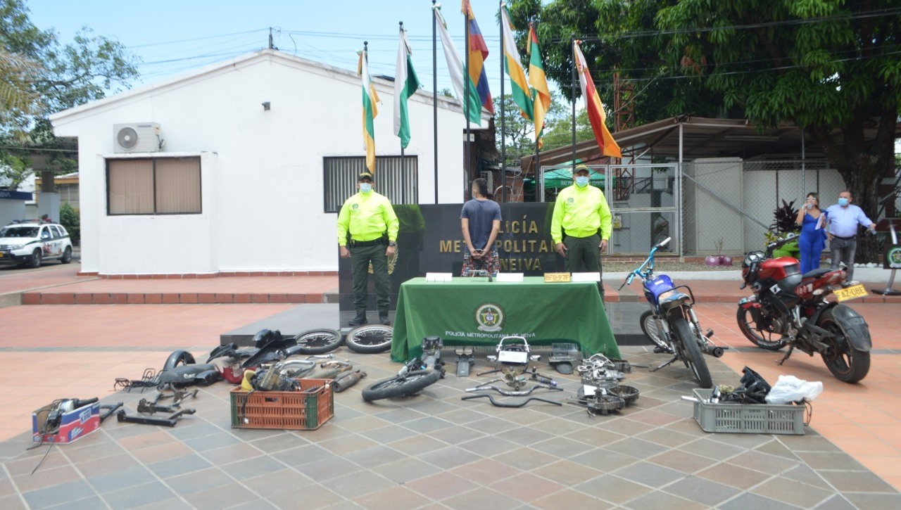 Desmantelado desguazadero de motocicletas en Neiva 4