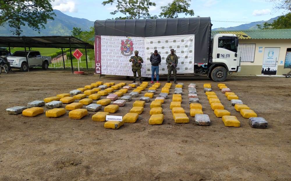 Una tonelada de estupefacientes fue incautada en el occidente del Huila 1