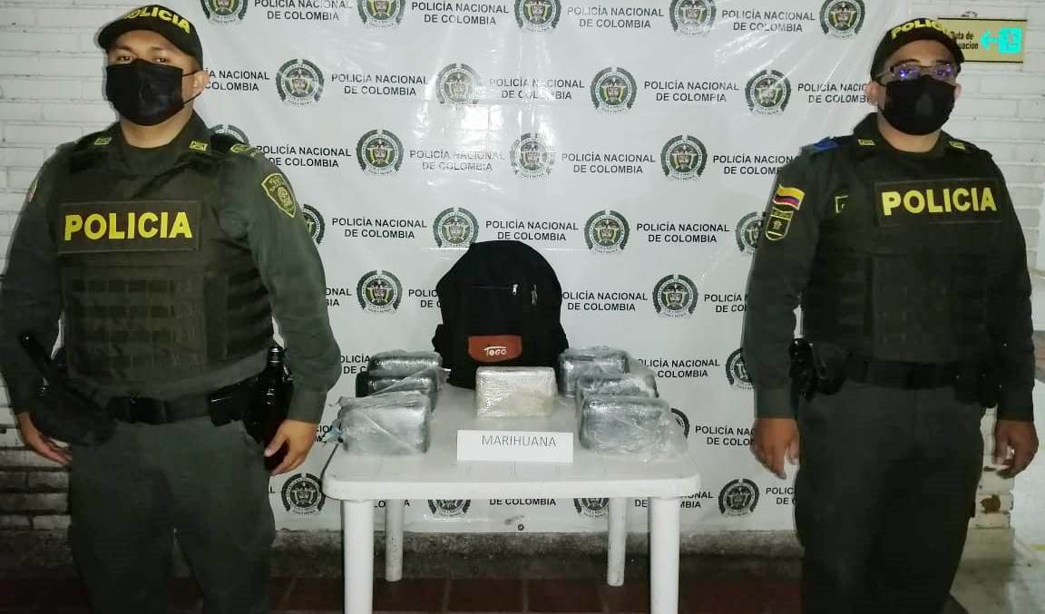 Varios kilogramos de marihuana fueron incautados en Palermo 1