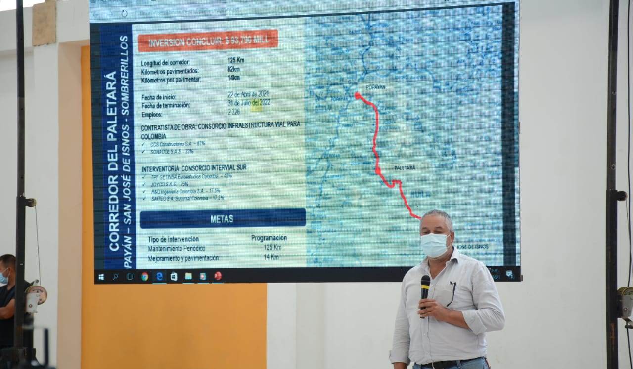 Inicia pavimentación de 30 kilómetros de vía entre Huila y Cauca 5