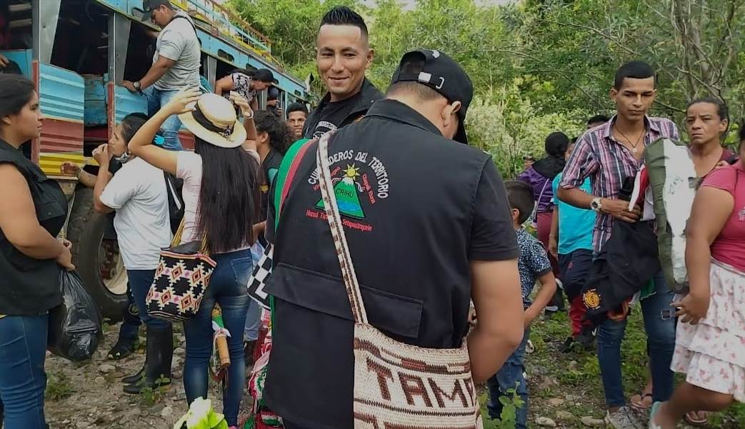Inició concentración de comunidades indígenas del Huila en puente El Pescador 2