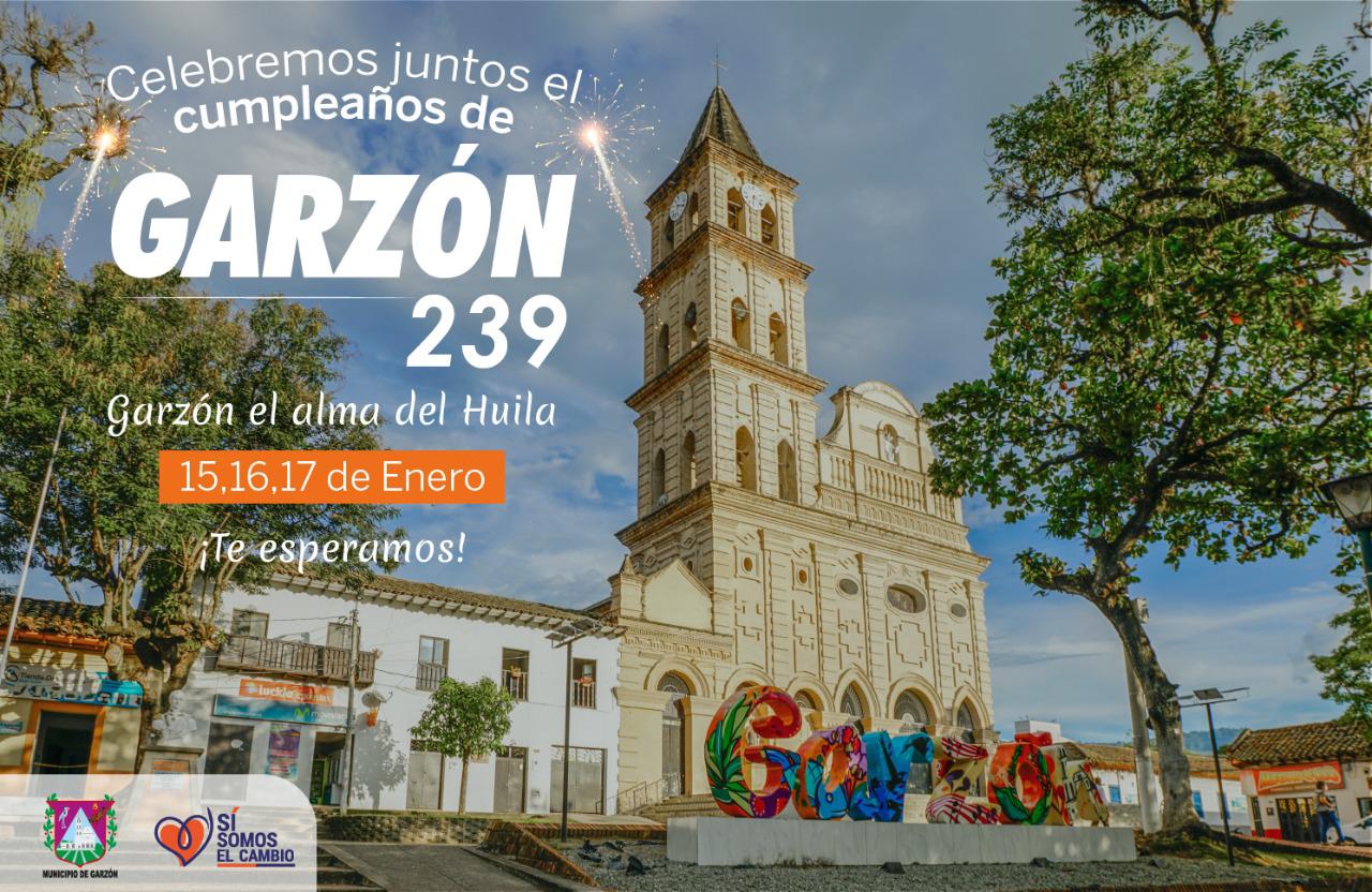 Garzón celebra su cumpleaños número 239 de fundación 1