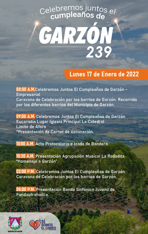 Garzón celebra su cumpleaños número 239 de fundación 4