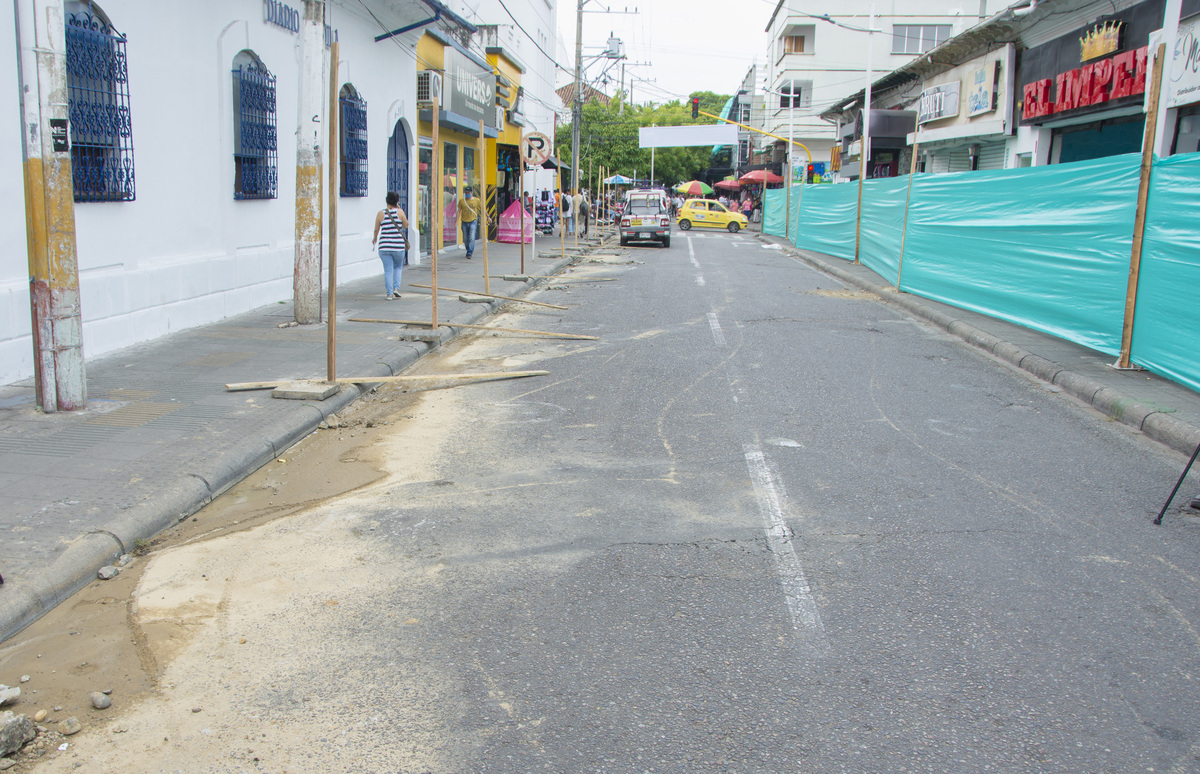 Inician obras de peatonalización de la calle octava en Neiva 1