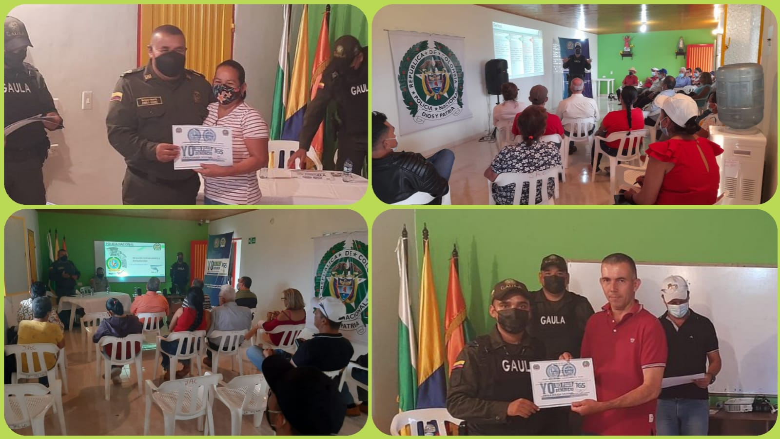 Curso antiextorsión realizó el GAULA en el municipio de Paicol 1