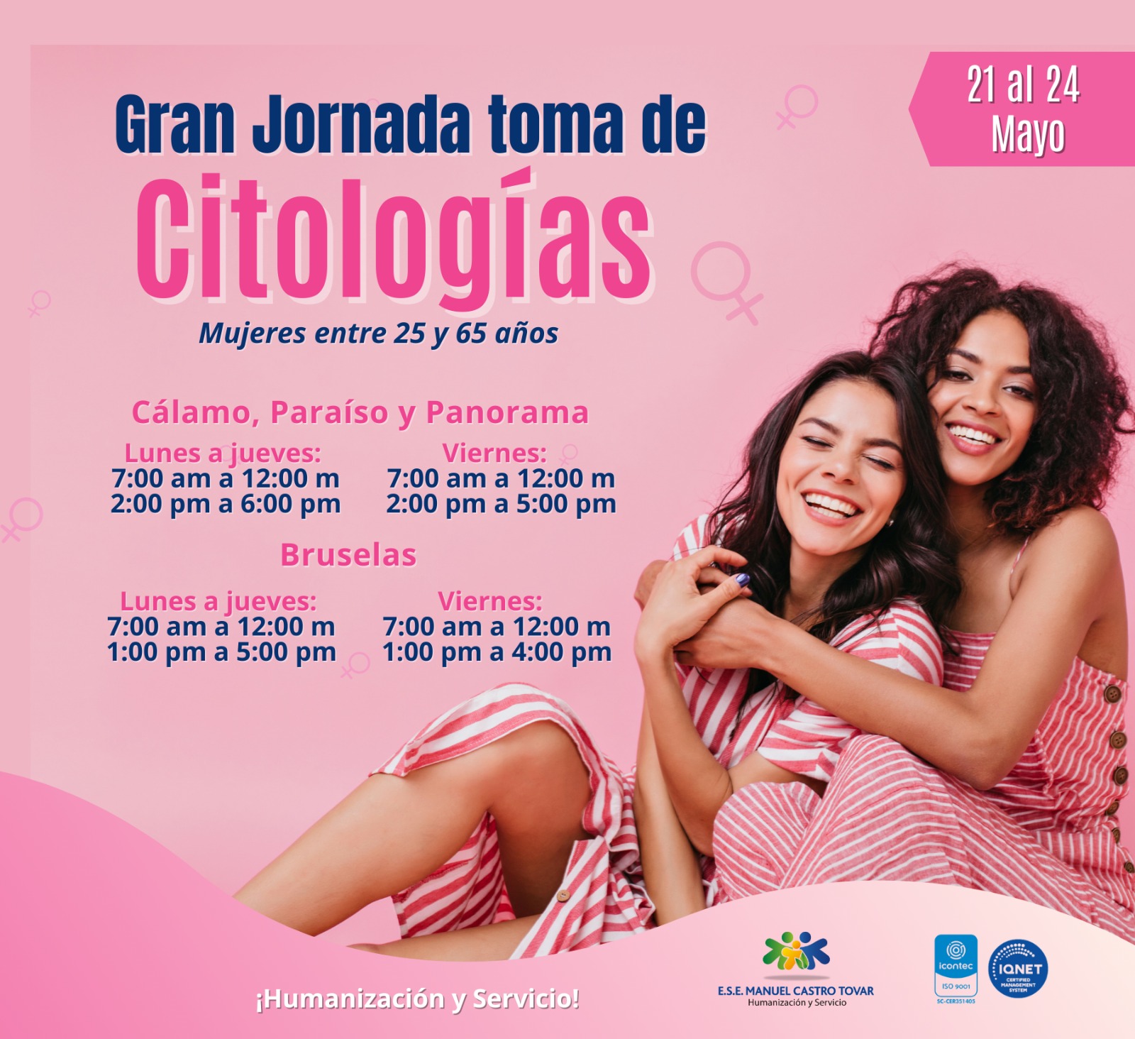 Jornada de toma de citologías hará la ESE Manuel Castro Tovar 1