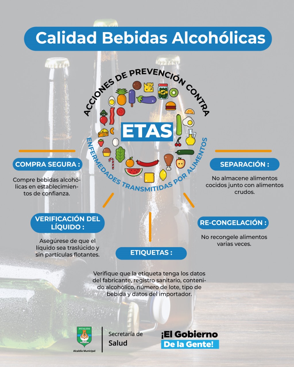 Campaña para el consumo seguro de alimentos y bebidas en Pitalito 2