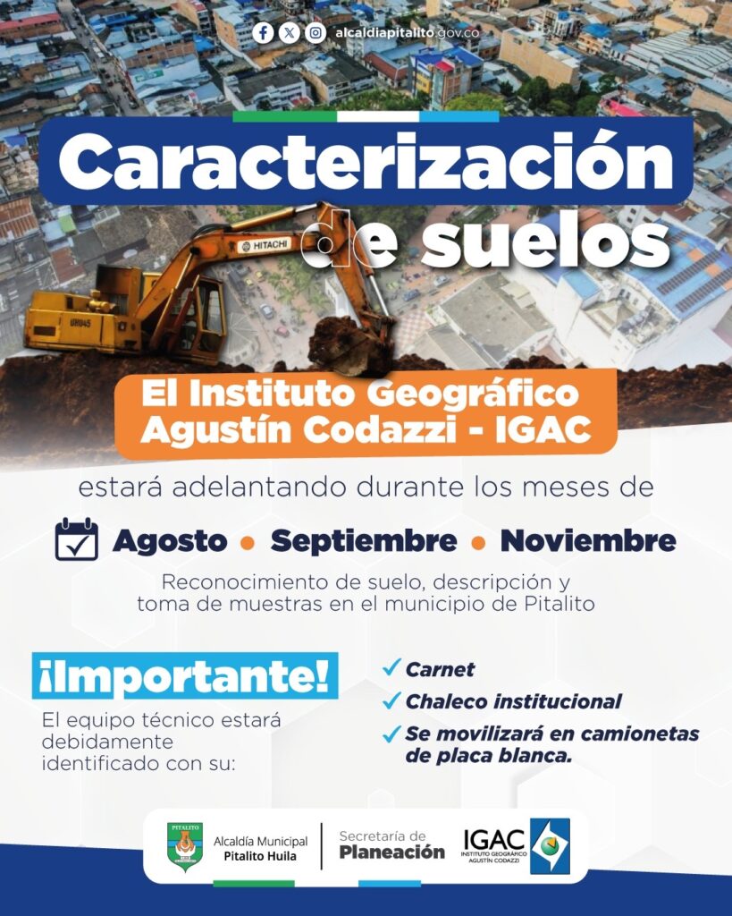 IGAC inicia estudios de suelos para planificacion territorial en Pitalito 1