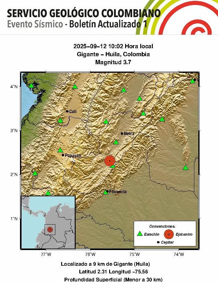 Autoridades reportan mínimas afectaciones por sismo en el Huila 1