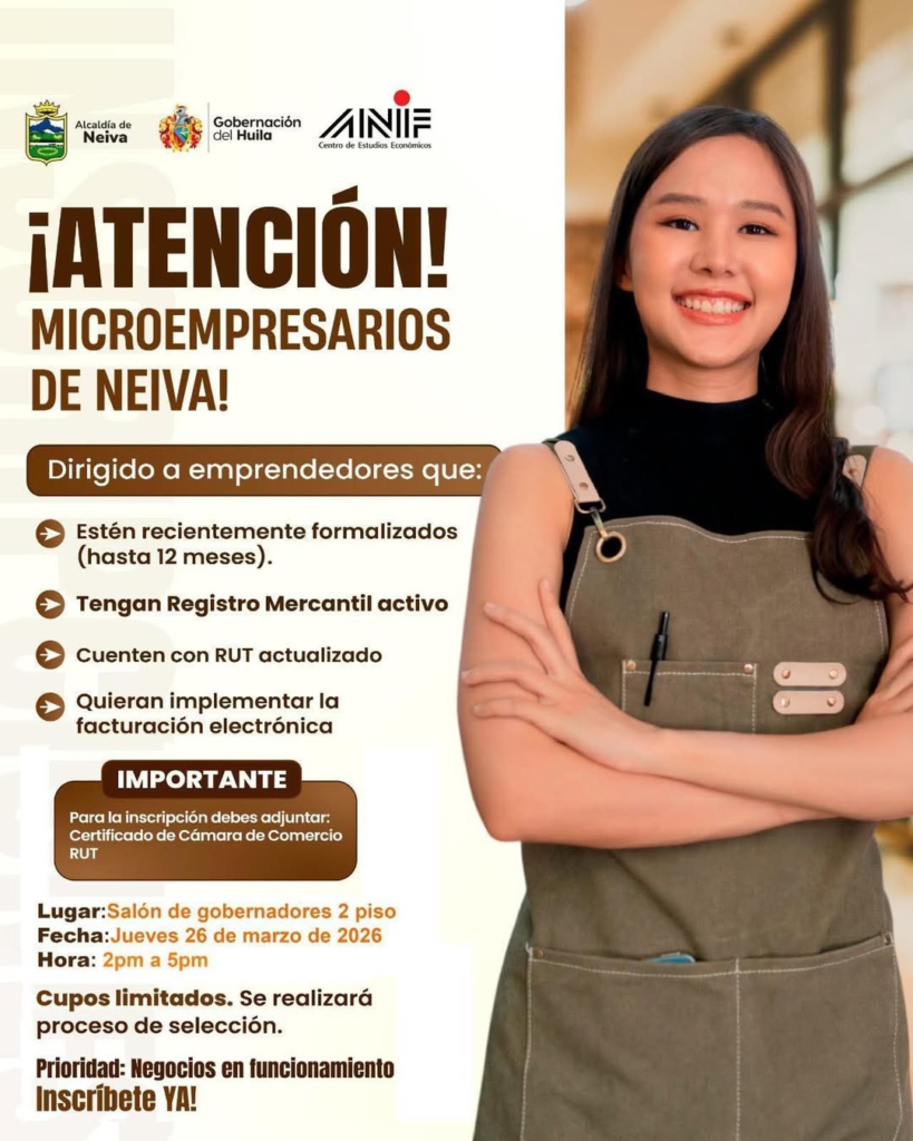 Programa de formación dirigido a microempresarios de Neiva 1