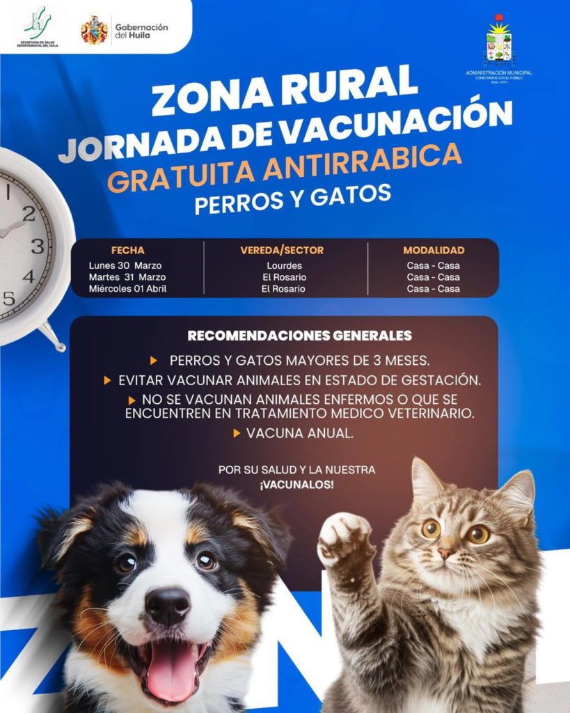 Jornadas nocturnas de vacunación antirrábica en La Argentina 1